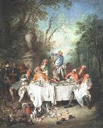 Nicolas Lancret Luncheon Party oil painting on canvas